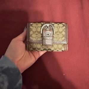 Coach Brown and Tan Wallet